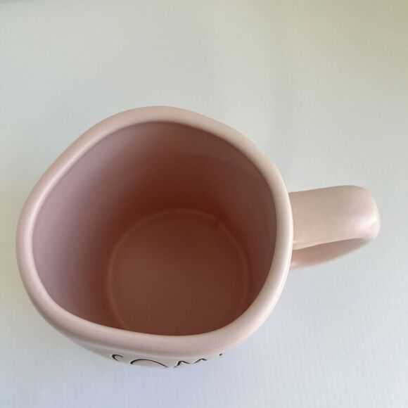 Rae Dunn PINK Easter Mug SOME BUNNY TO LOVE Ceramic Cup DW Safe Magenta New - Picture 3 of 6